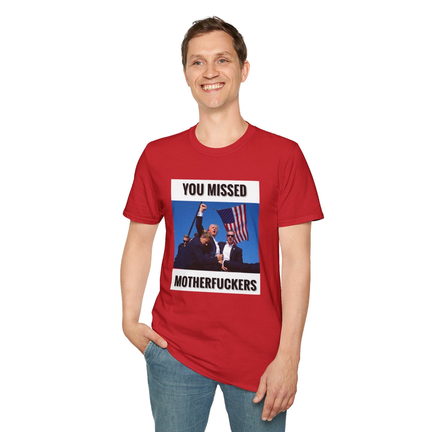 Unisex Adult You Missed MF! Softstyle T-Shirt