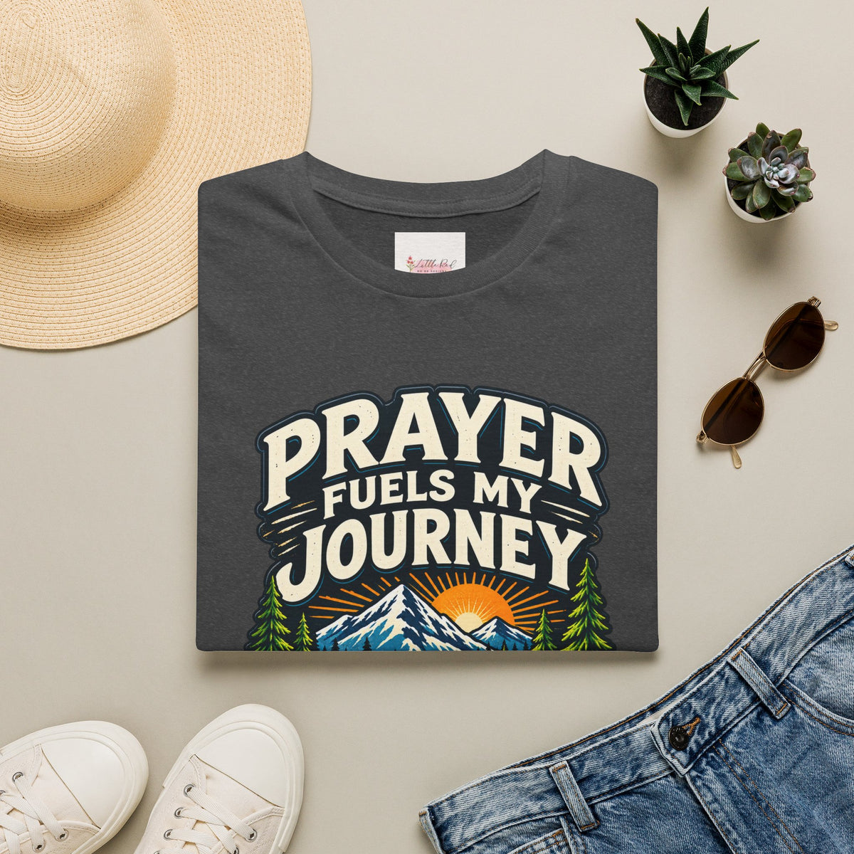 Prayer Fuels My Journey Christian Faith T-Shirt