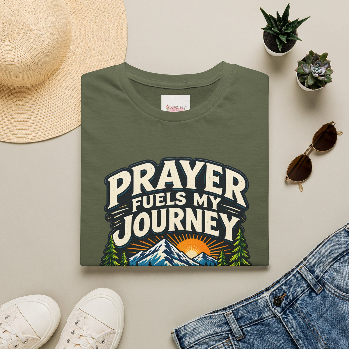 Prayer Fuels My Journey Christian Faith T-Shirt
