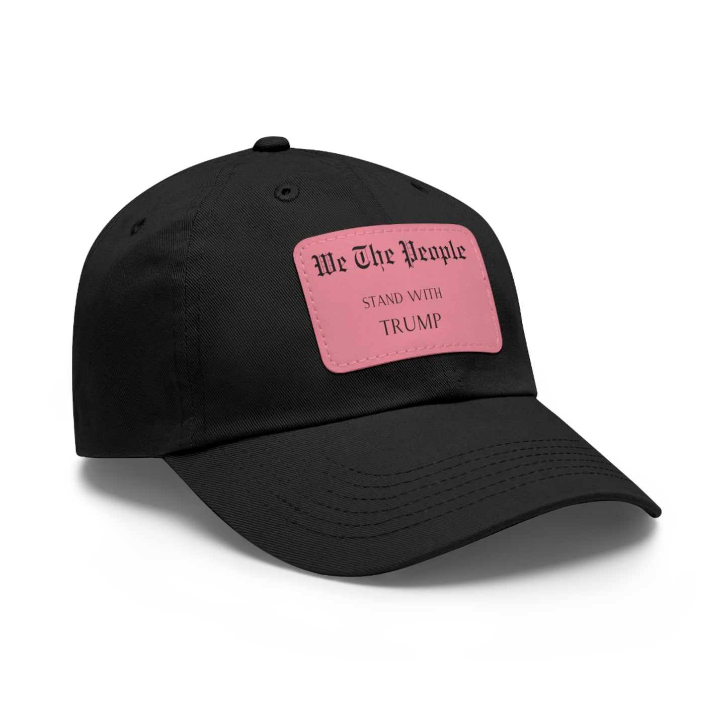 Trump support Hat with Leather Patch