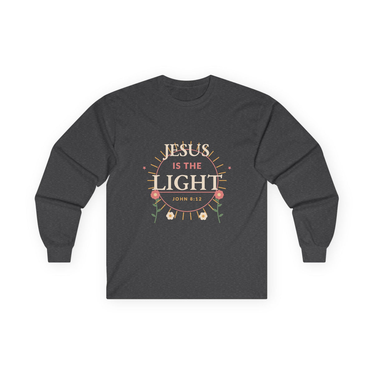 Jesus Is the Light Christian Long Sleeve Tee