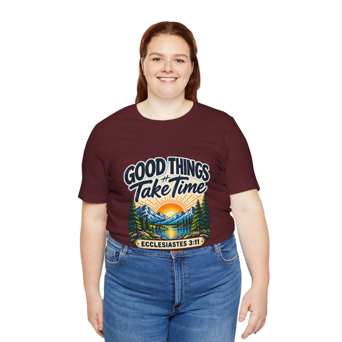 Good Things Take Time Ecclesiastes 3:11 Christian Nature T-Shirt
