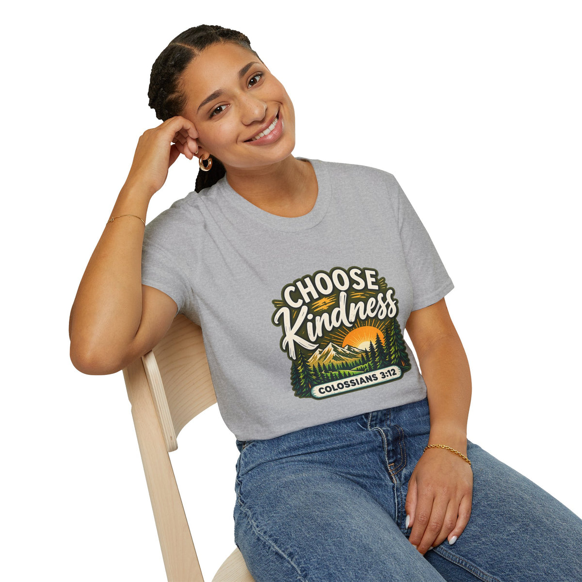 Choose Kindness Colossians 3:12 Christian Nature T-Shirt