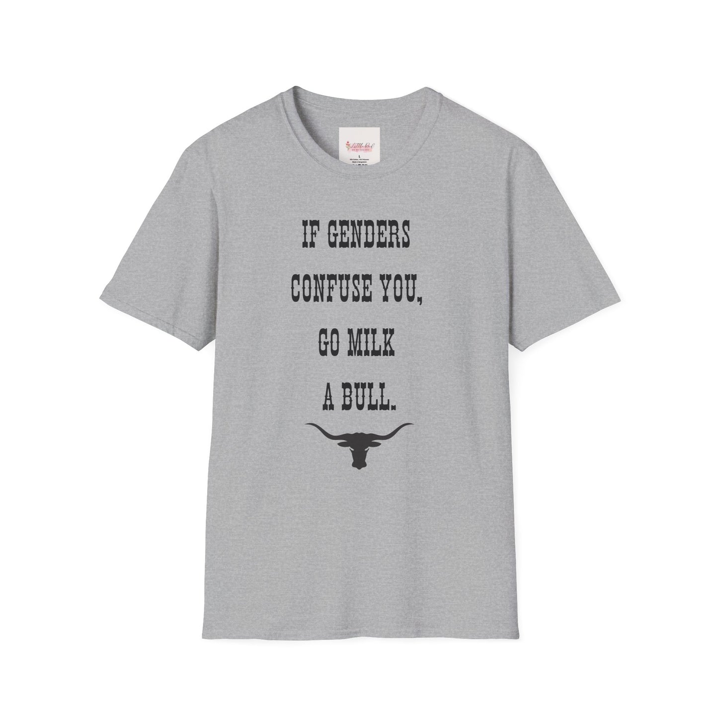 Unisex Adult Witty T-Shirt for Gender Joke