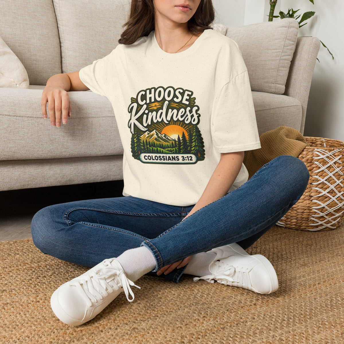 Choose Kindness Colossians 3:12 Christian Nature T-Shirt