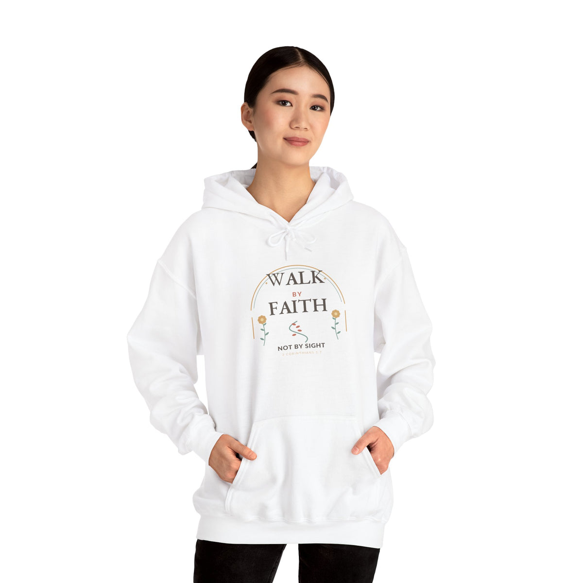 Walk by Faith Christian Hooded Sweatshirt