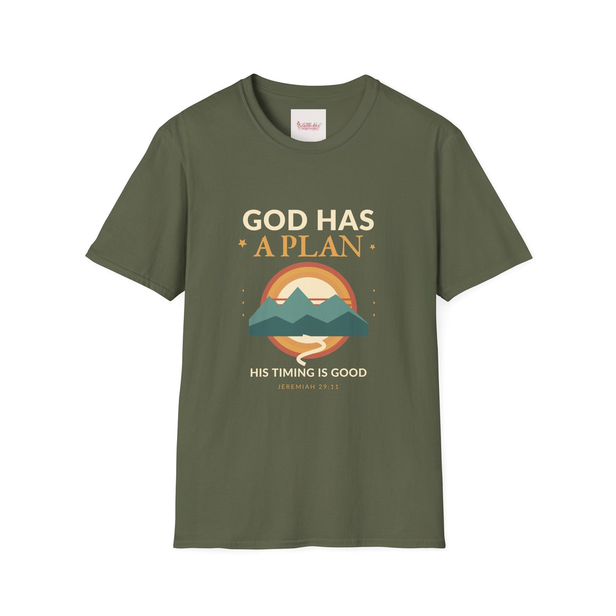 God Has a Plan Faith-Inspired Mountain T-Shirt