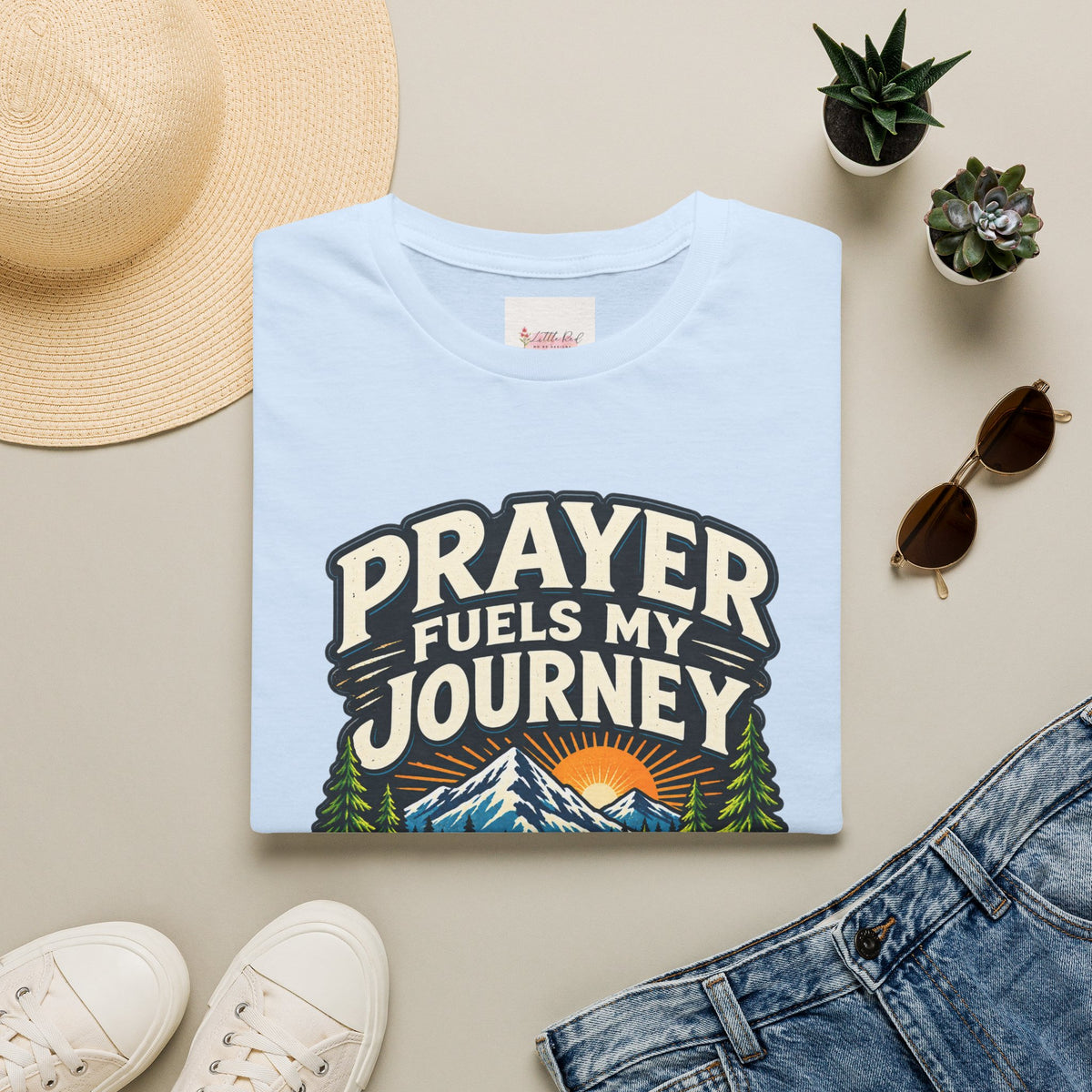 Prayer Fuels My Journey Christian Faith T-Shirt