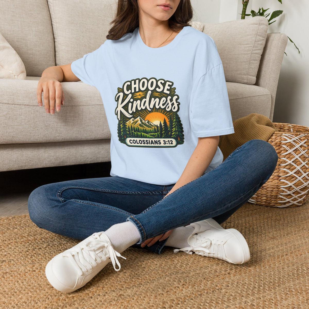 Choose Kindness Colossians 3:12 Christian Nature T-Shirt
