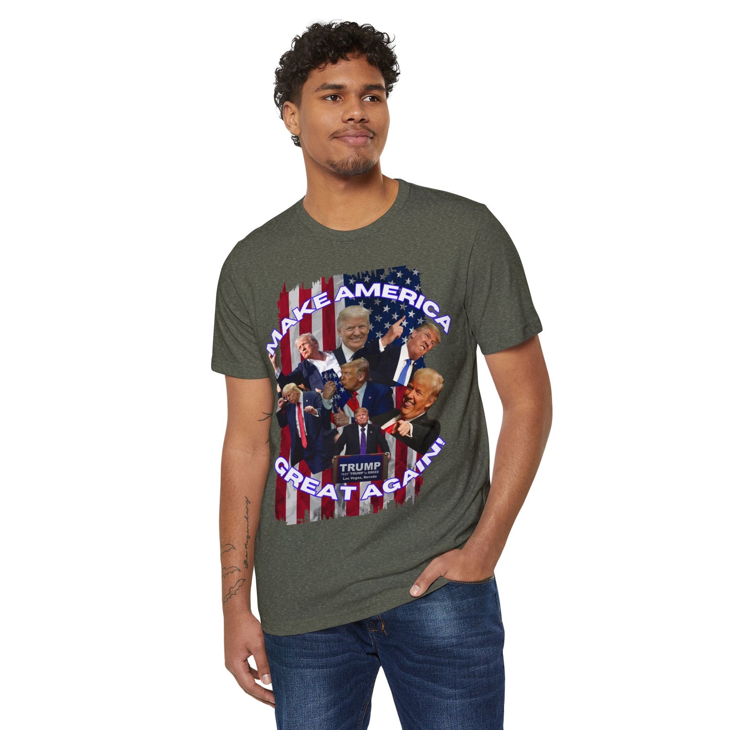 Unisex Adult Patriotic T-Shirt - Family Supportive Holiday Fun