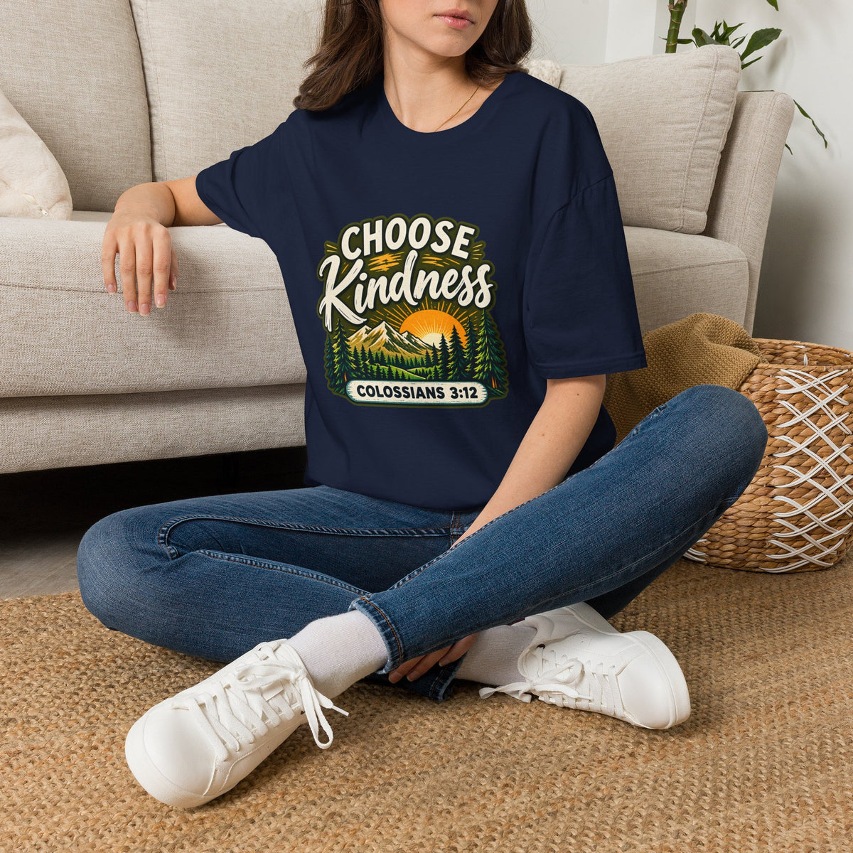 Choose Kindness Colossians 3:12 Christian Nature T-Shirt