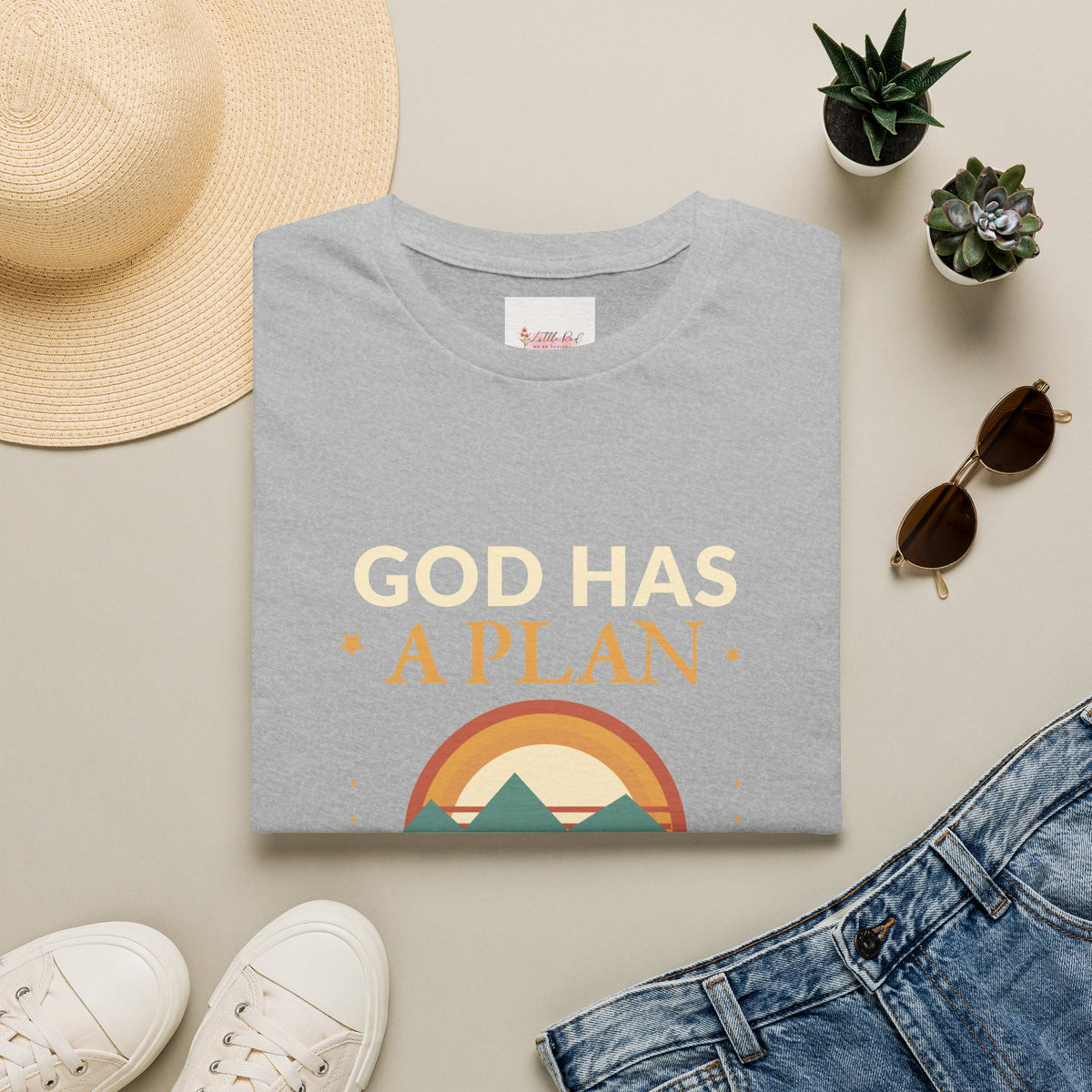 God Has a Plan Faith-Inspired Mountain T-Shirt