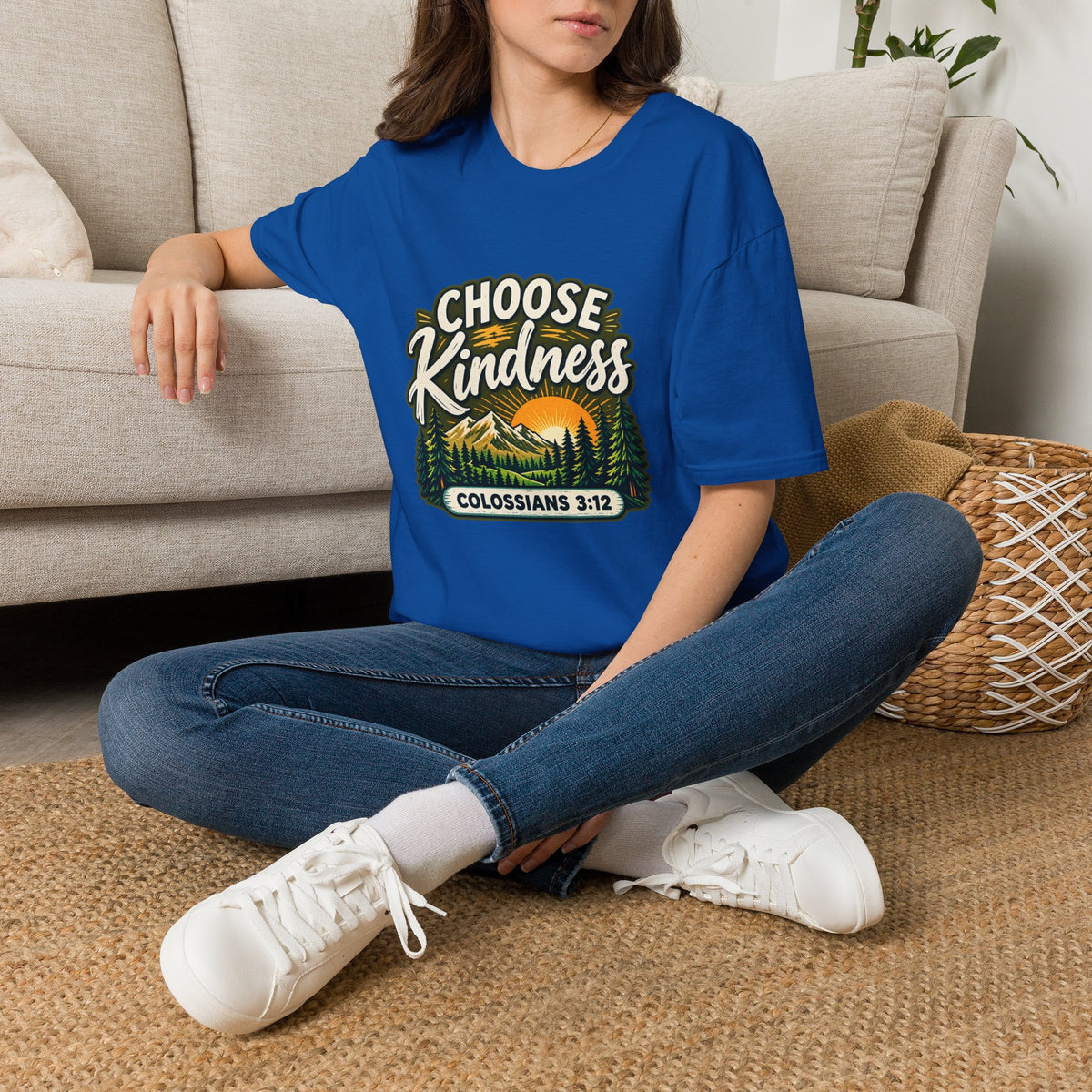 Choose Kindness Colossians 3:12 Christian Nature T-Shirt