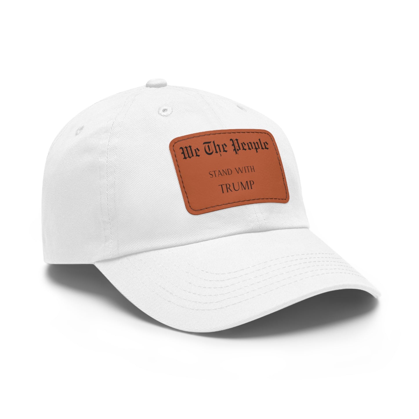 Trump support Hat with Leather Patch