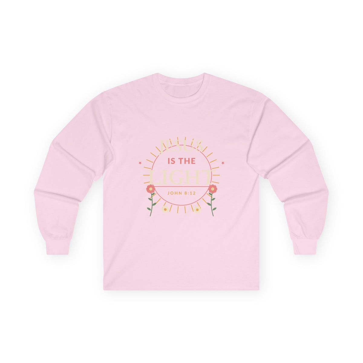 Jesus Is the Light Christian Long Sleeve Tee