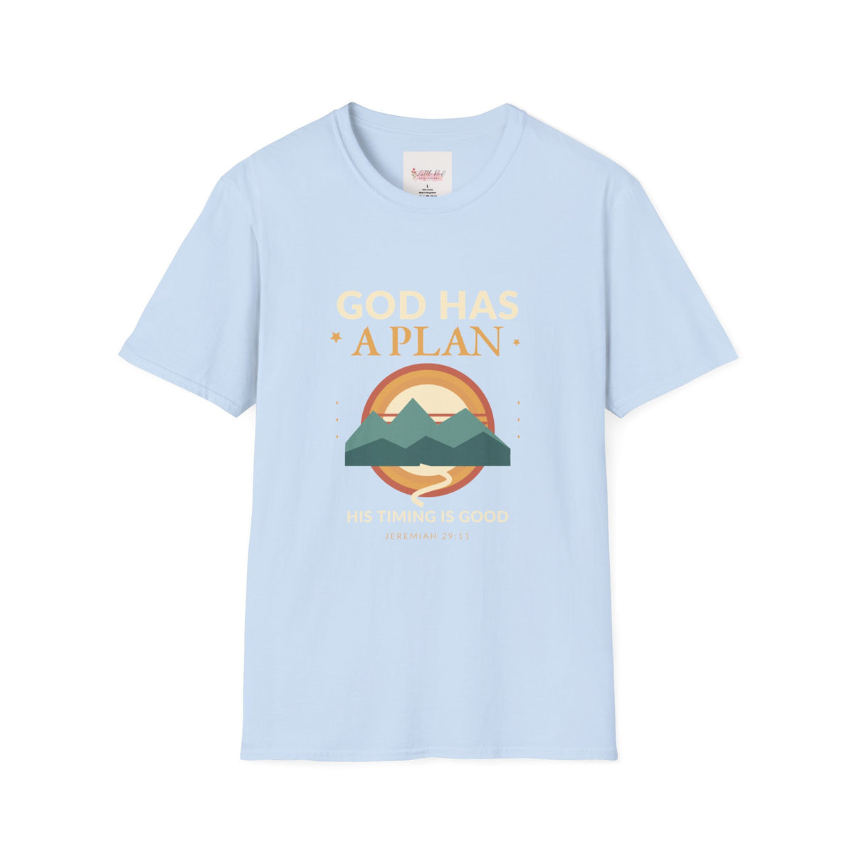 God Has a Plan Faith-Inspired Mountain T-Shirt
