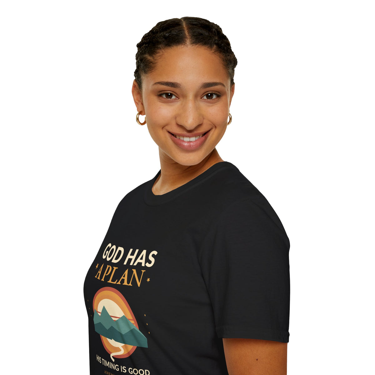 God Has a Plan Faith-Inspired Mountain T-Shirt