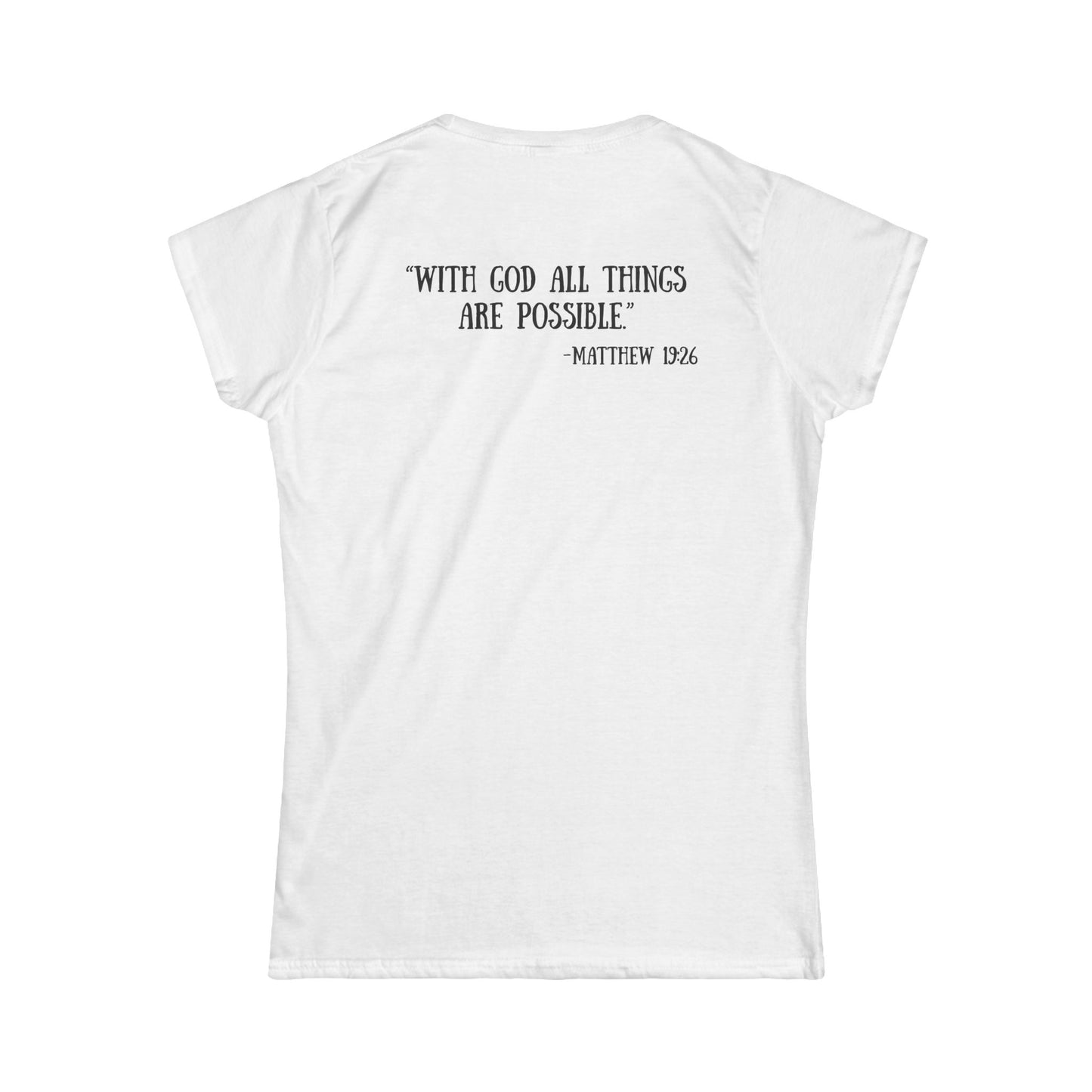 Matthew 19:26 Women's Tee