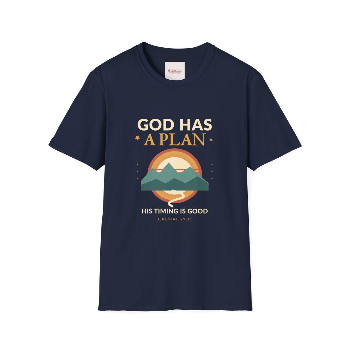 God Has a Plan Faith-Inspired Mountain T-Shirt