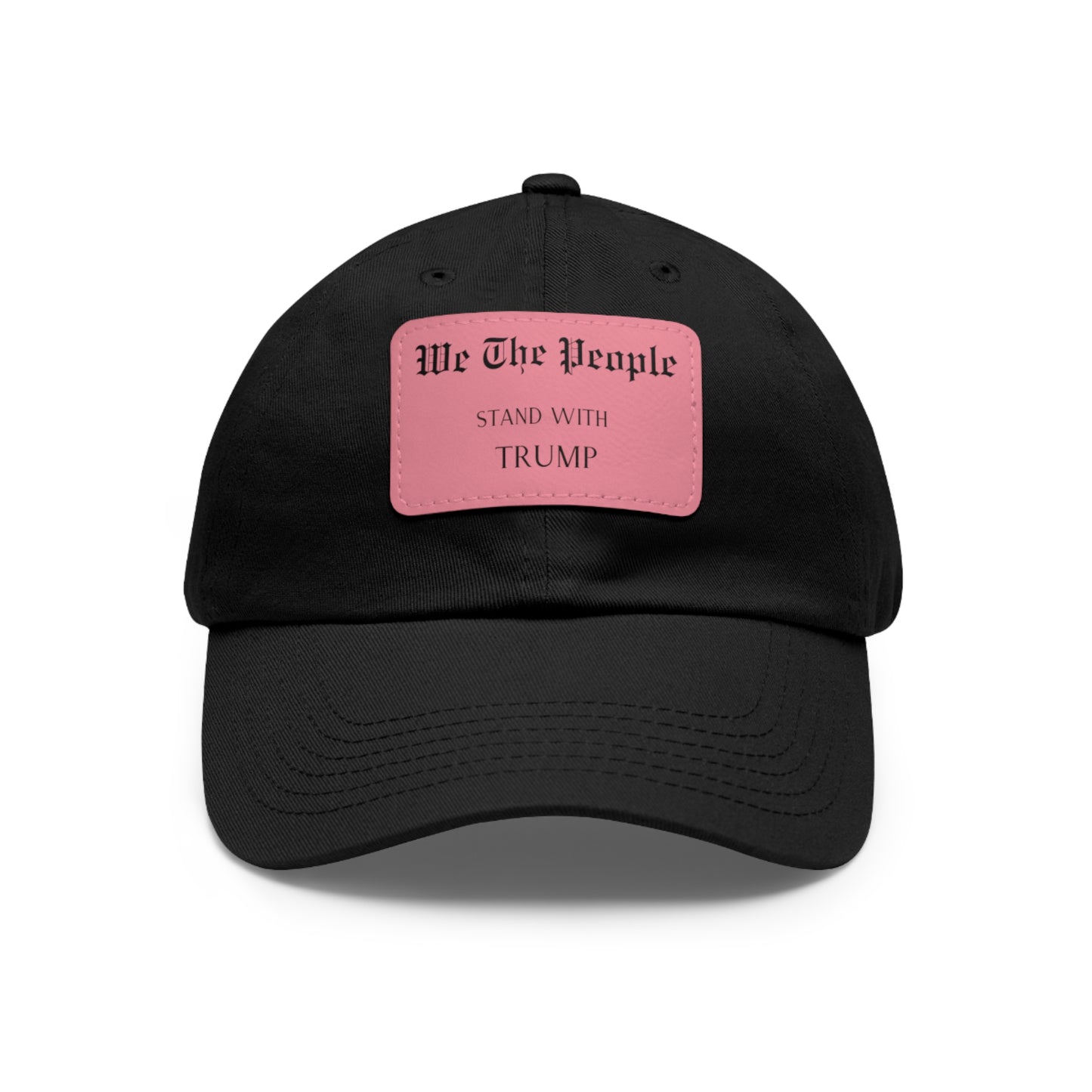 Trump support Hat with Leather Patch