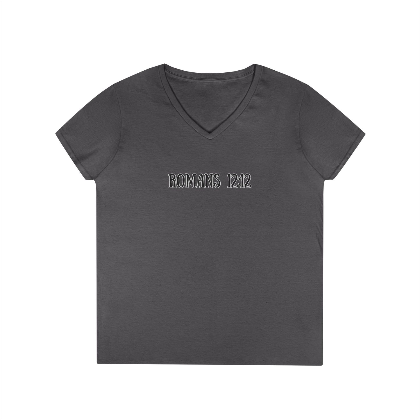 Romans 12:12 V‑Neck Tee