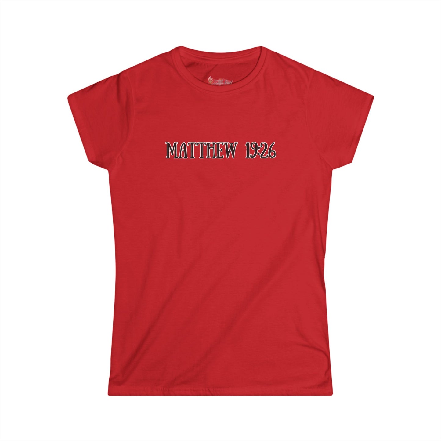 Matthew 19:26 Women's Tee