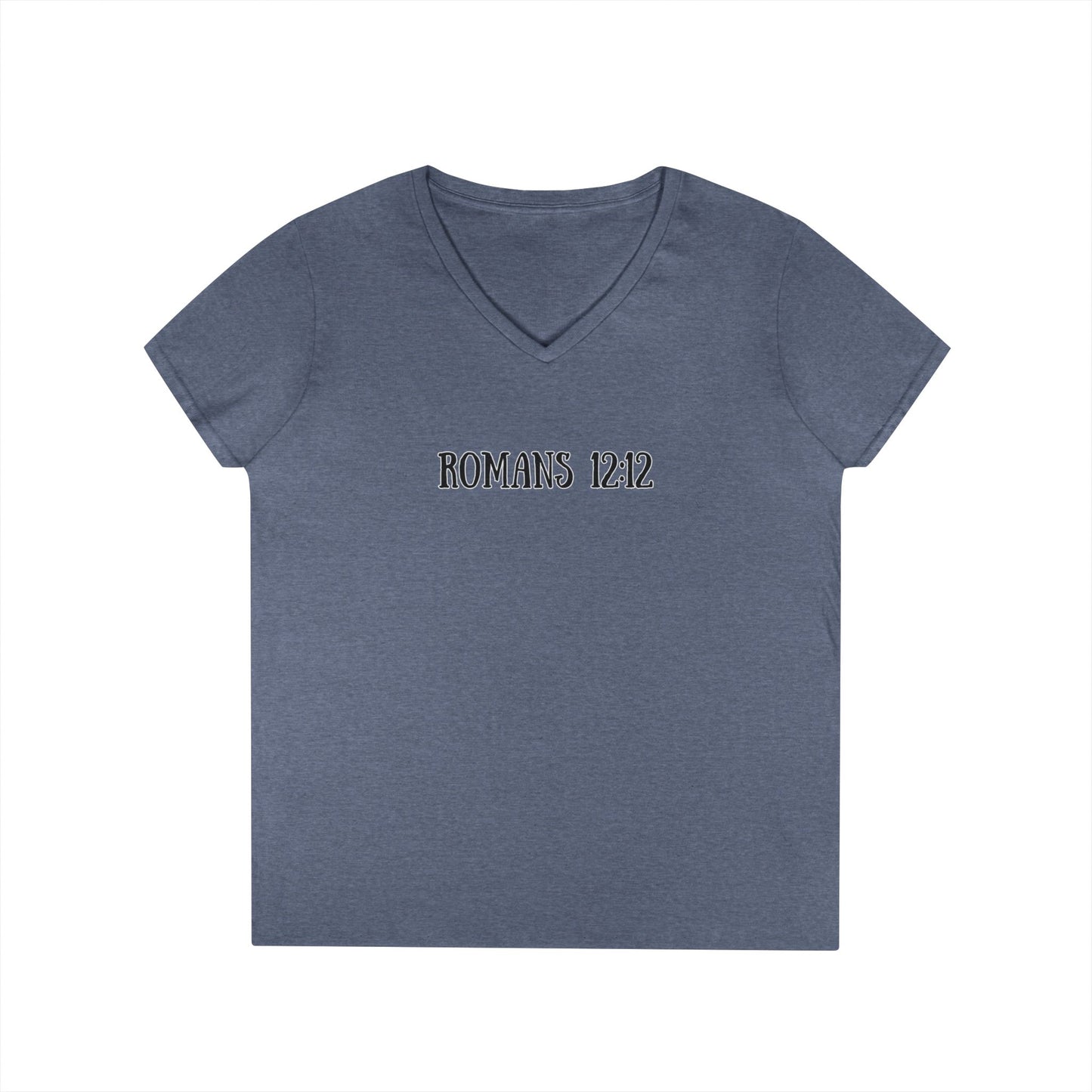Romans 12:12 V‑Neck Tee