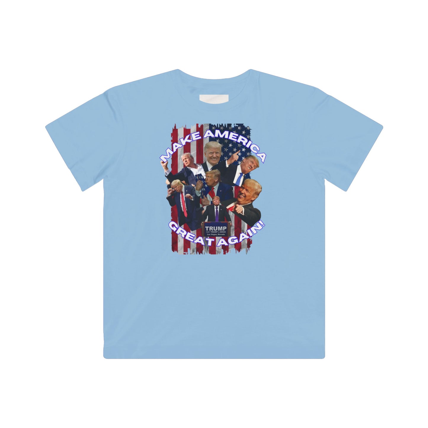 Unisex Kids Patriotic Tee Shirt - Proud American