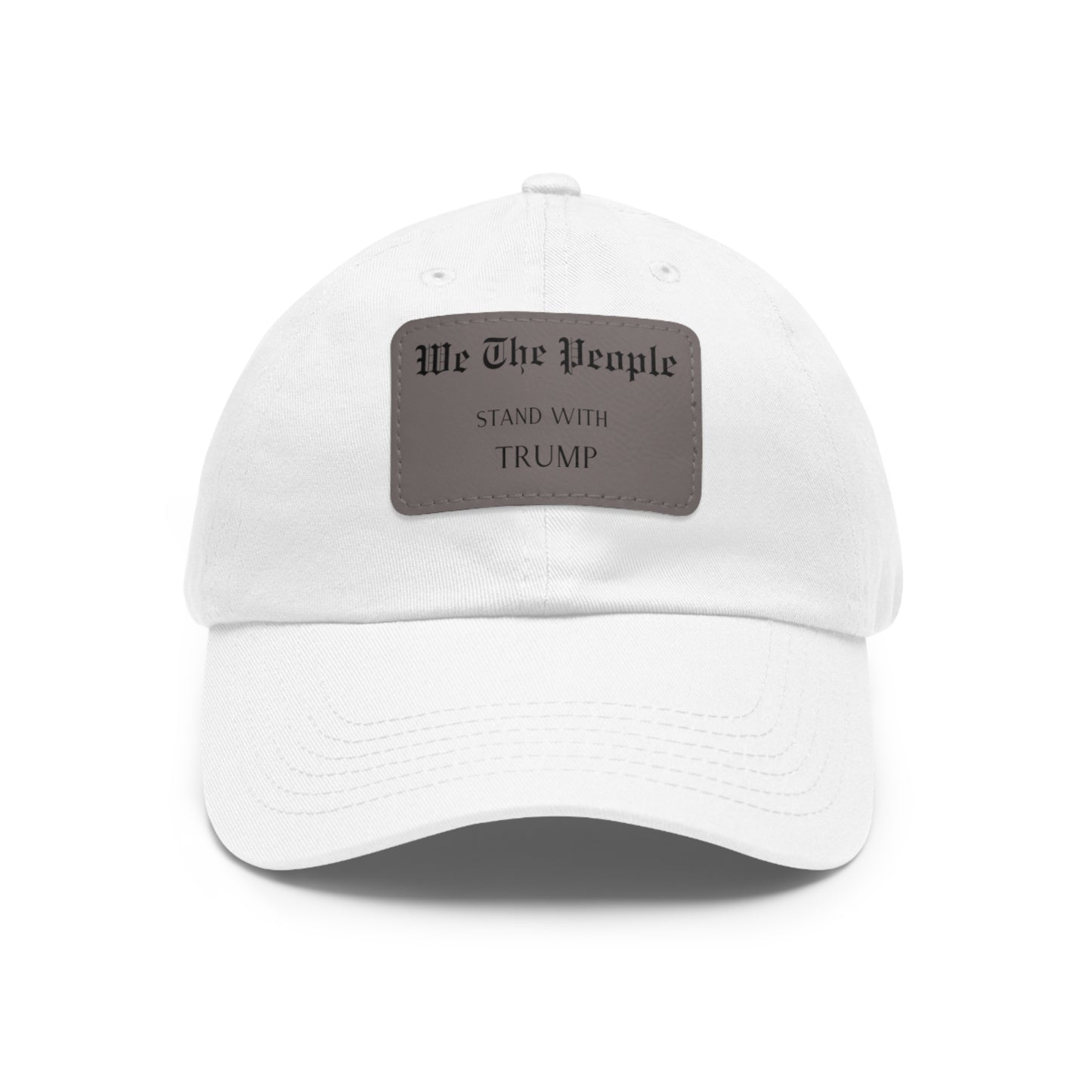 Trump support Hat with Leather Patch