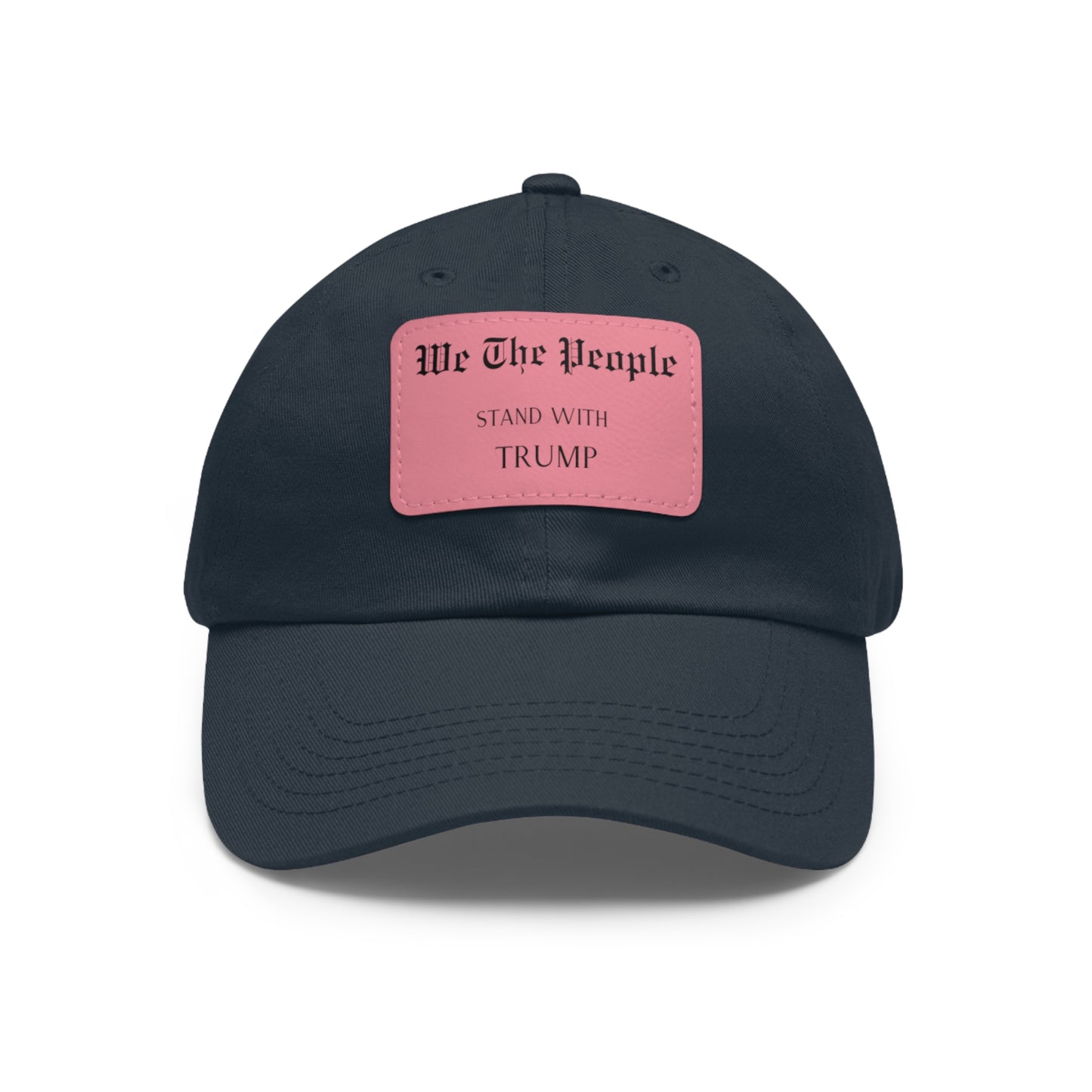 Trump support Hat with Leather Patch