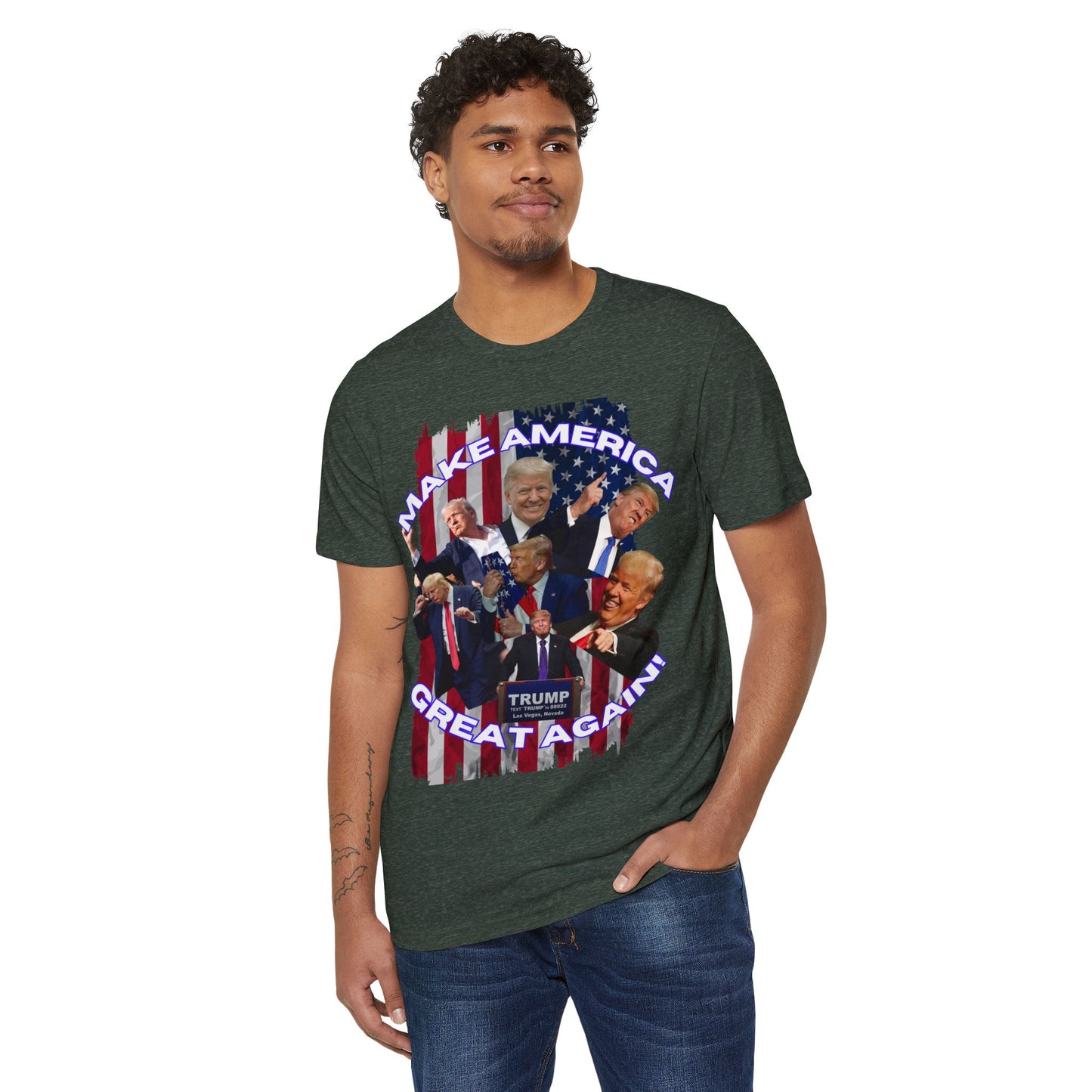 Unisex Adult Patriotic T-Shirt - Family Supportive Holiday Fun