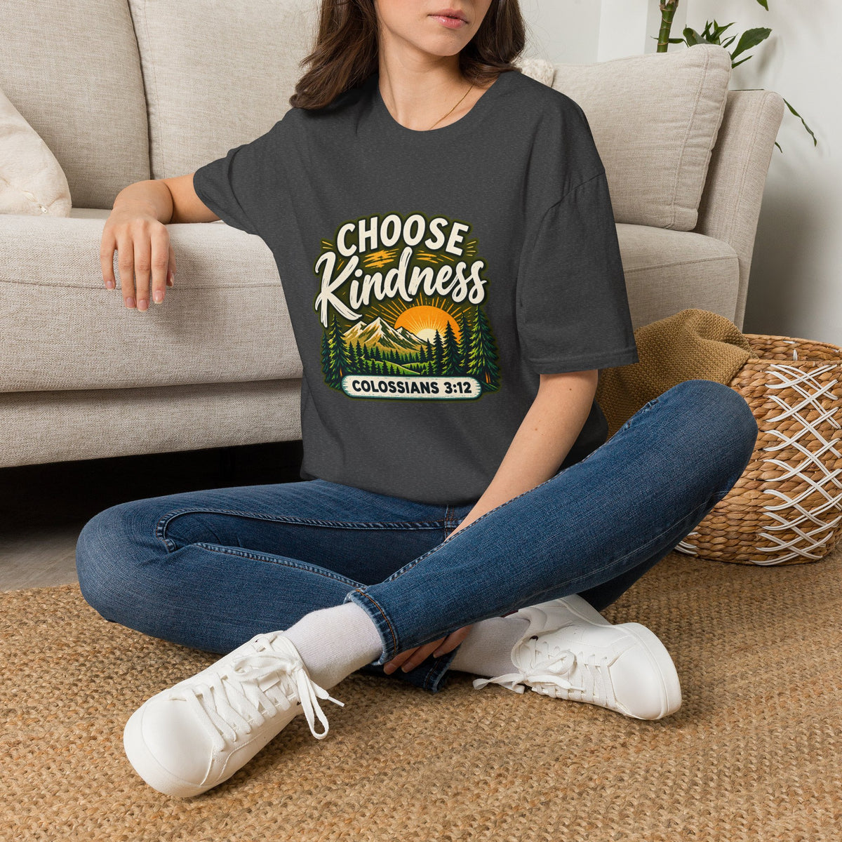 Choose Kindness Colossians 3:12 Christian Nature T-Shirt
