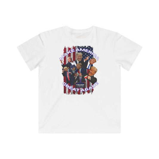 Kids Patriotic Tee Shirt - Fun and Supportive Proud American Holiday Apparel