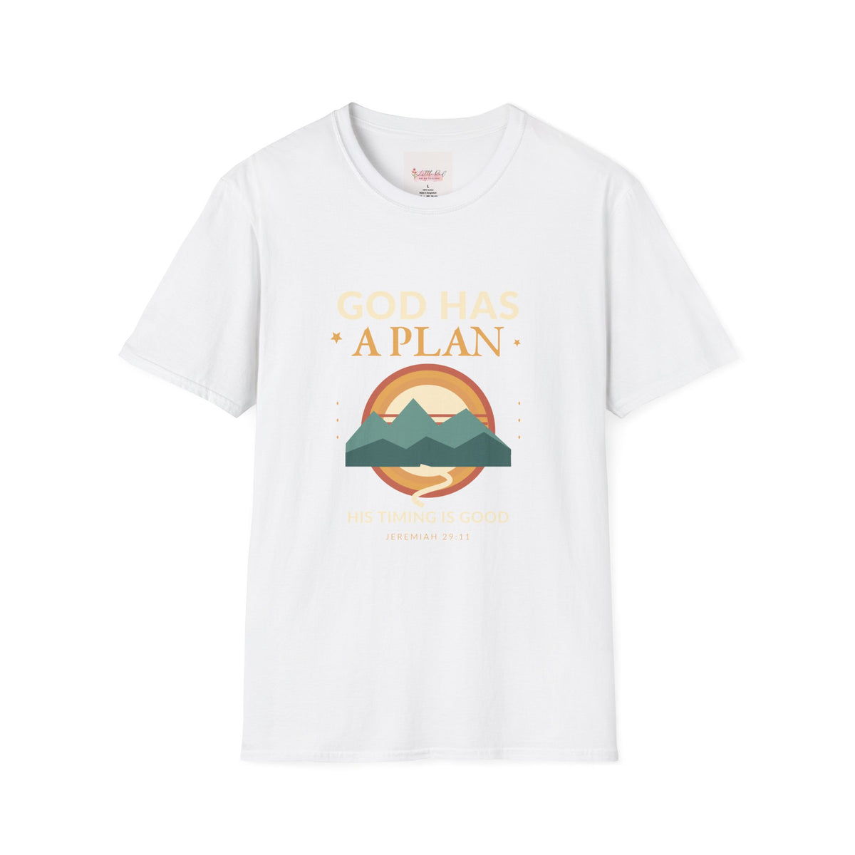 God Has a Plan Faith-Inspired Mountain T-Shirt