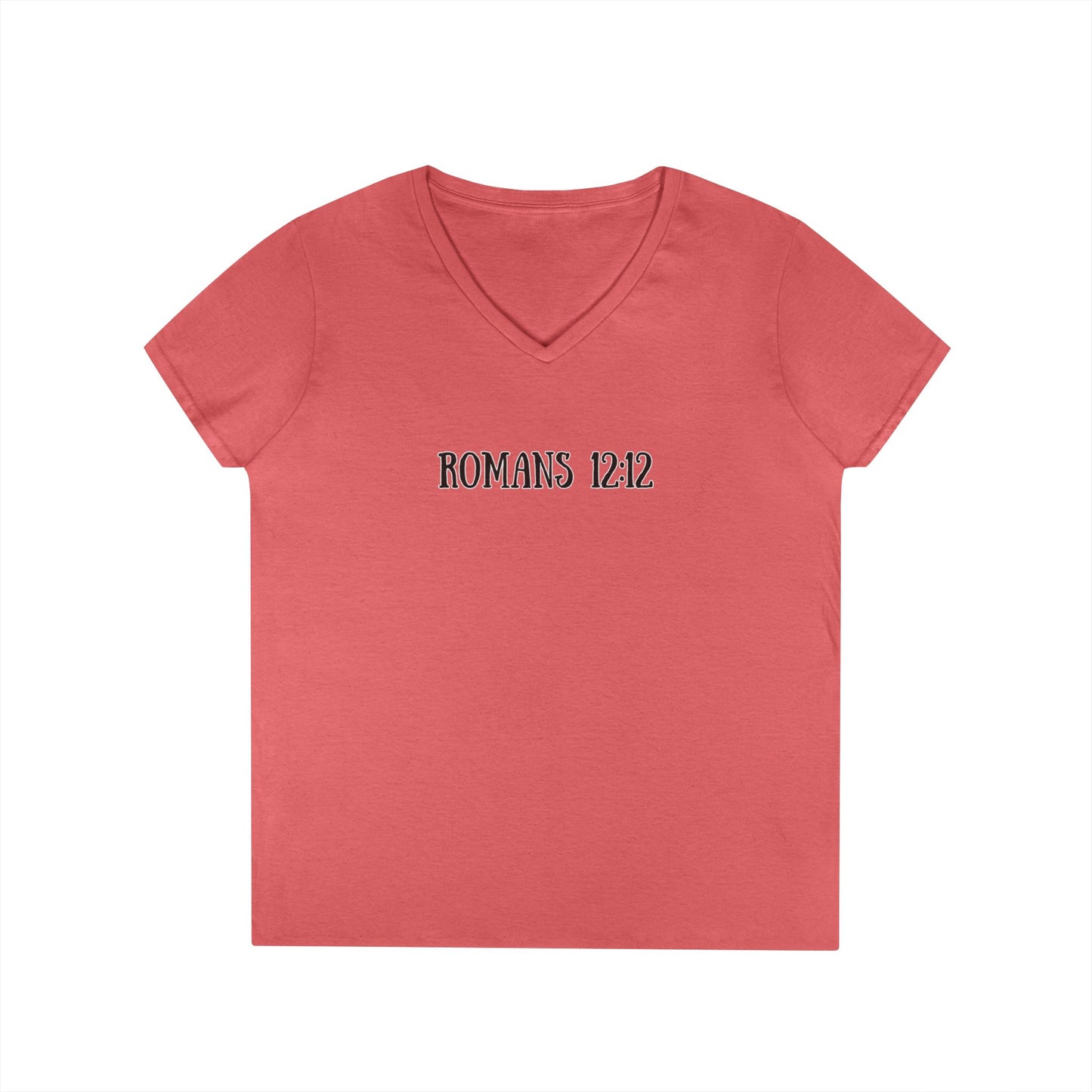 Romans 12:12 V‑Neck Tee