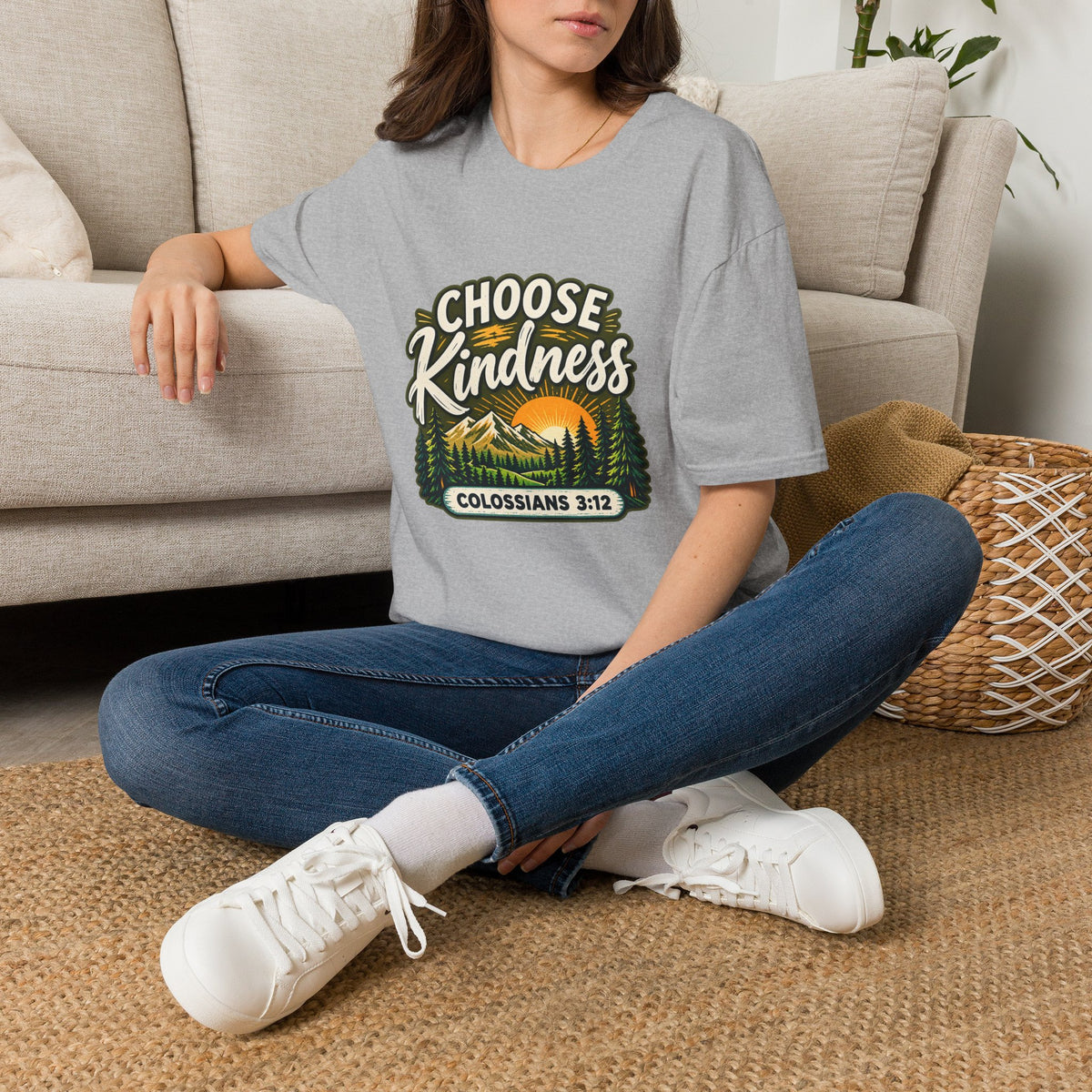 Choose Kindness Colossians 3:12 Christian Nature T-Shirt