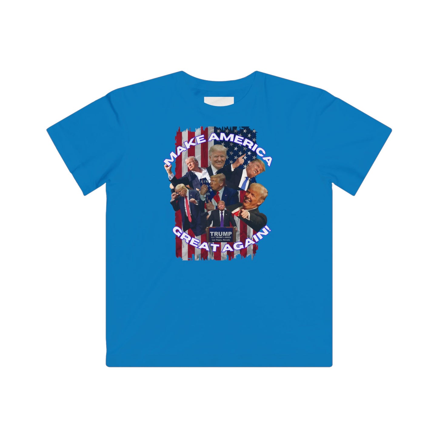 Unisex Kids Patriotic Tee Shirt - Proud American
