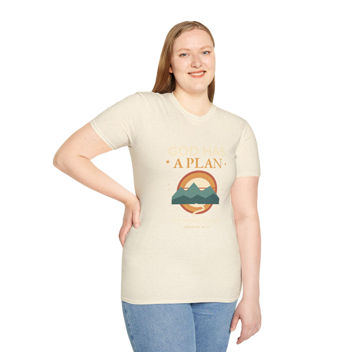 God Has a Plan Faith-Inspired Mountain T-Shirt