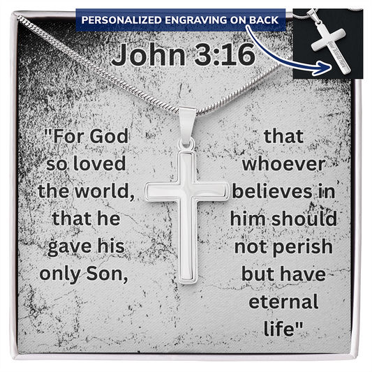 HOT John 3:16 Cross Necklace