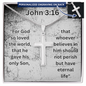 HOT John 3:16 Cross Necklace