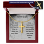 HOT John 3:16 Cross Necklace